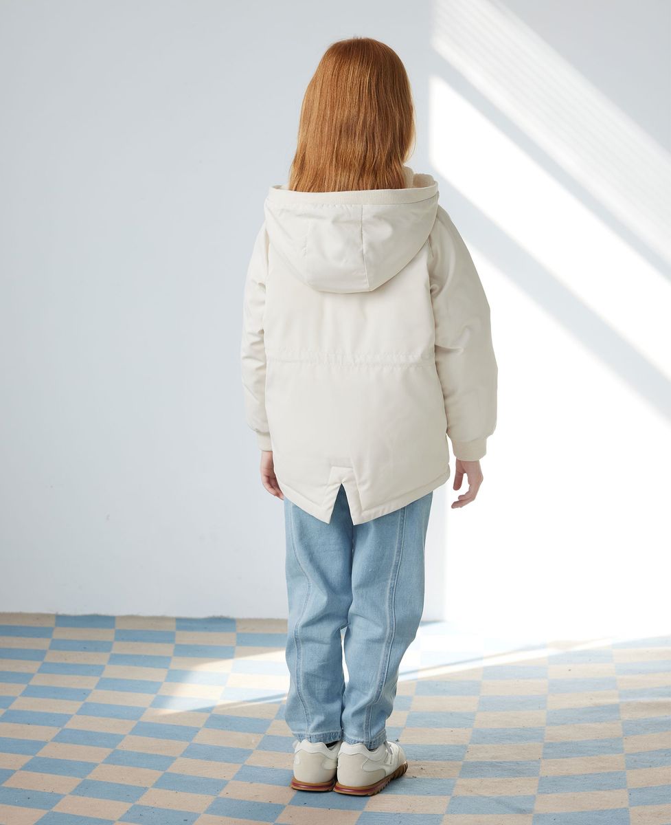 Petite Revery Down Hooded Coat - Cloud