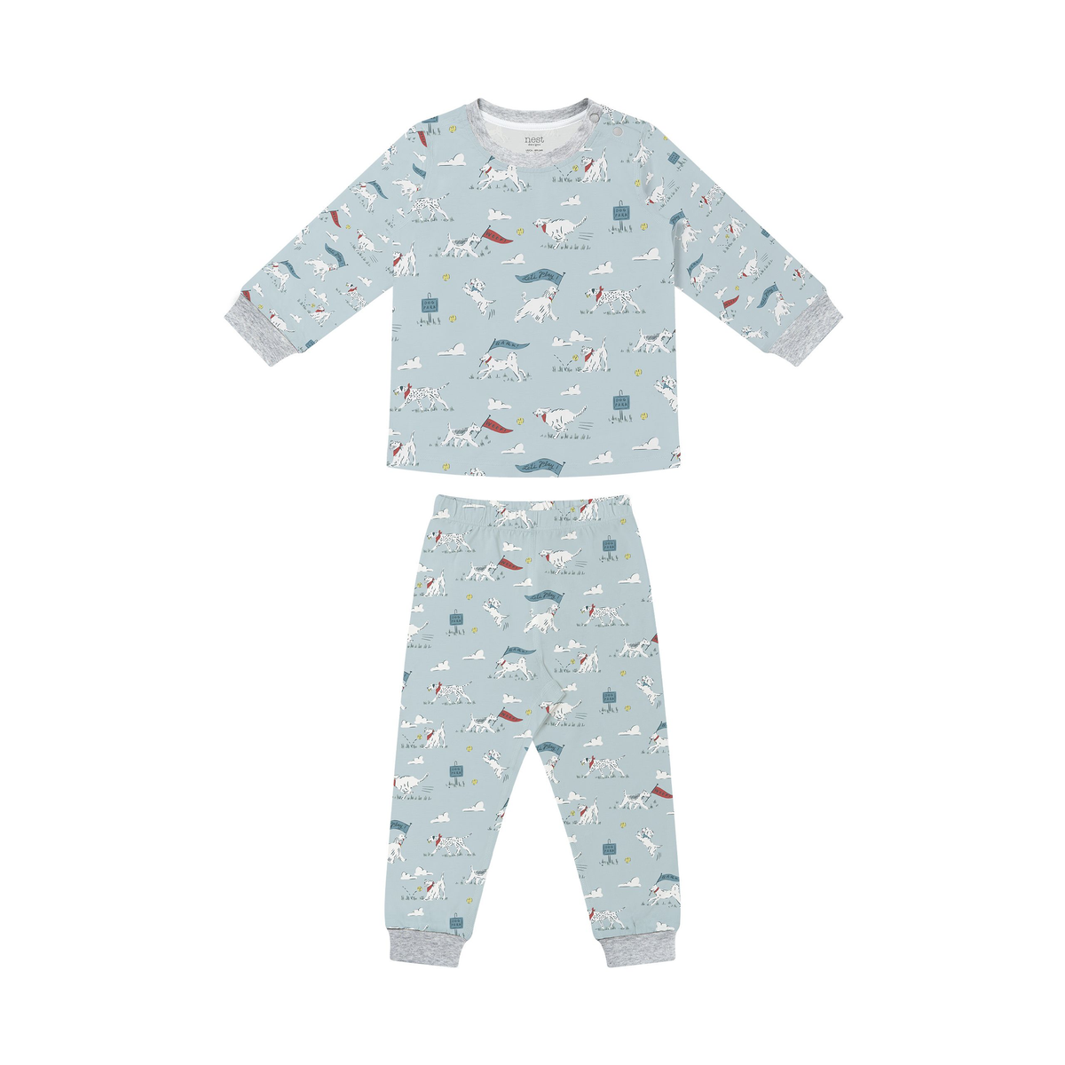 Nest Designs Two-Piece Long Sleeve PJ Set (Organic Cotton)