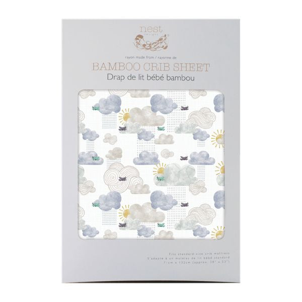 Nest Designs Crib Sheet Small - Fluffy Puffs