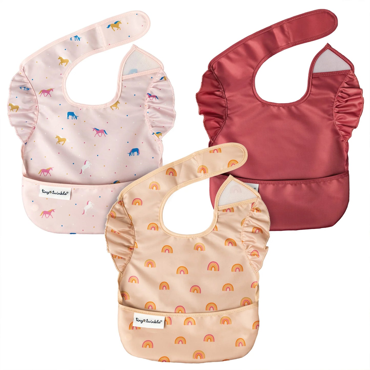 TINY TWINKLE Mess-proof Easy Bib 3PK
