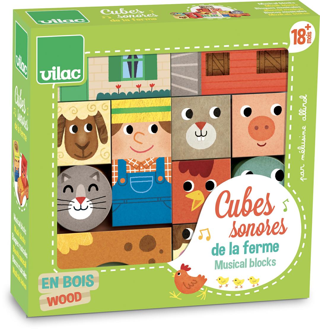 VILAC Stacking - Musical blocks Farm