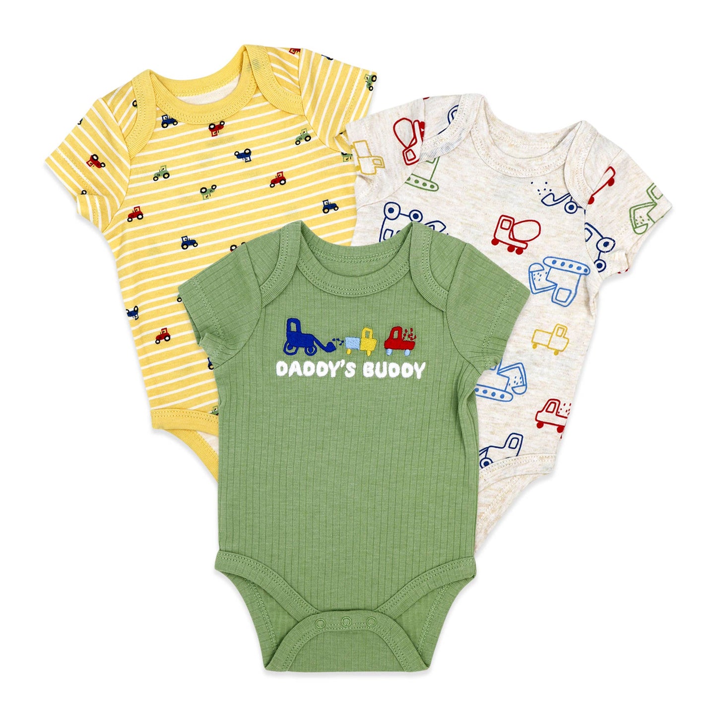 ROSE TEXTILE Boys 3 Pack Bodysuit : Daddy's Buddy