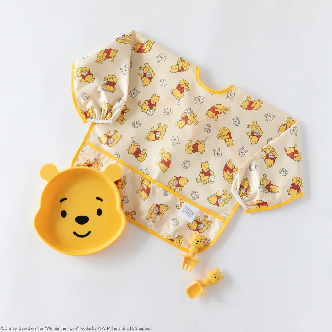 BUMKINS Sleeved Bib - Winnie Loves Hunny