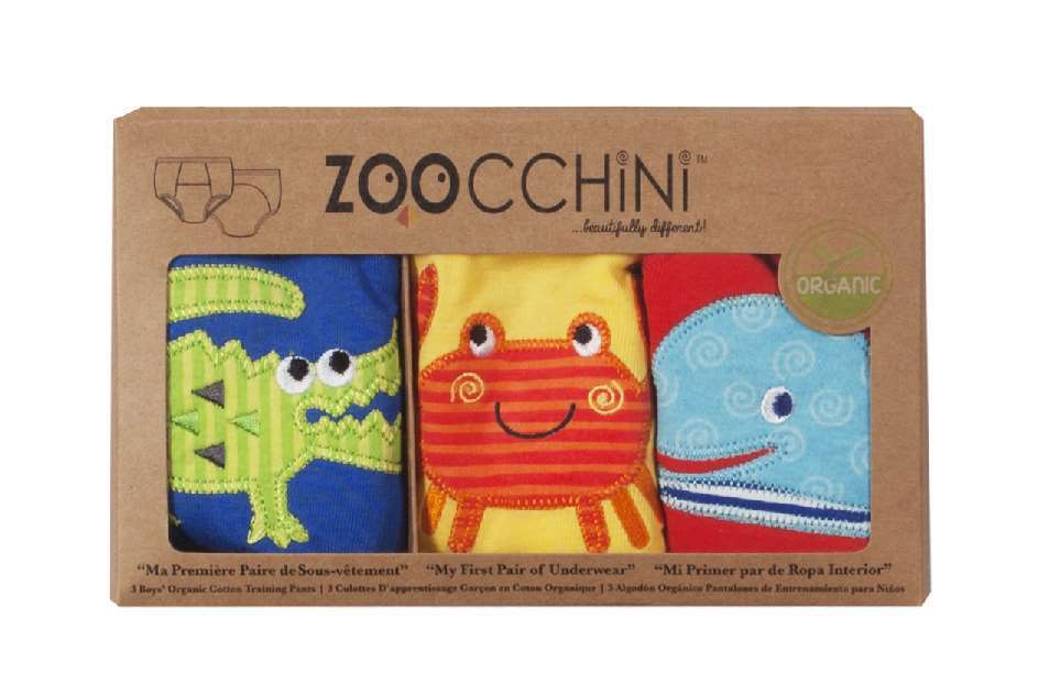 ZOOCCHINI Organic Cotton 3 Piece Potty Training Pants - Ocean Friend Boy