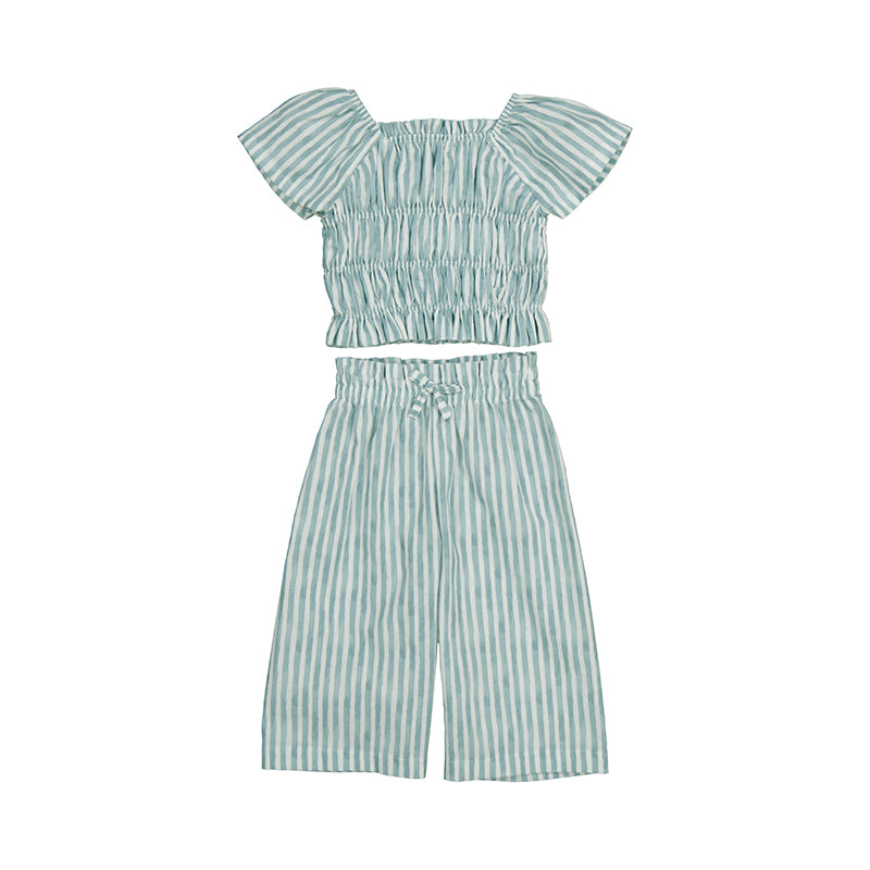 Mayoral Long trousers with top set - emerald