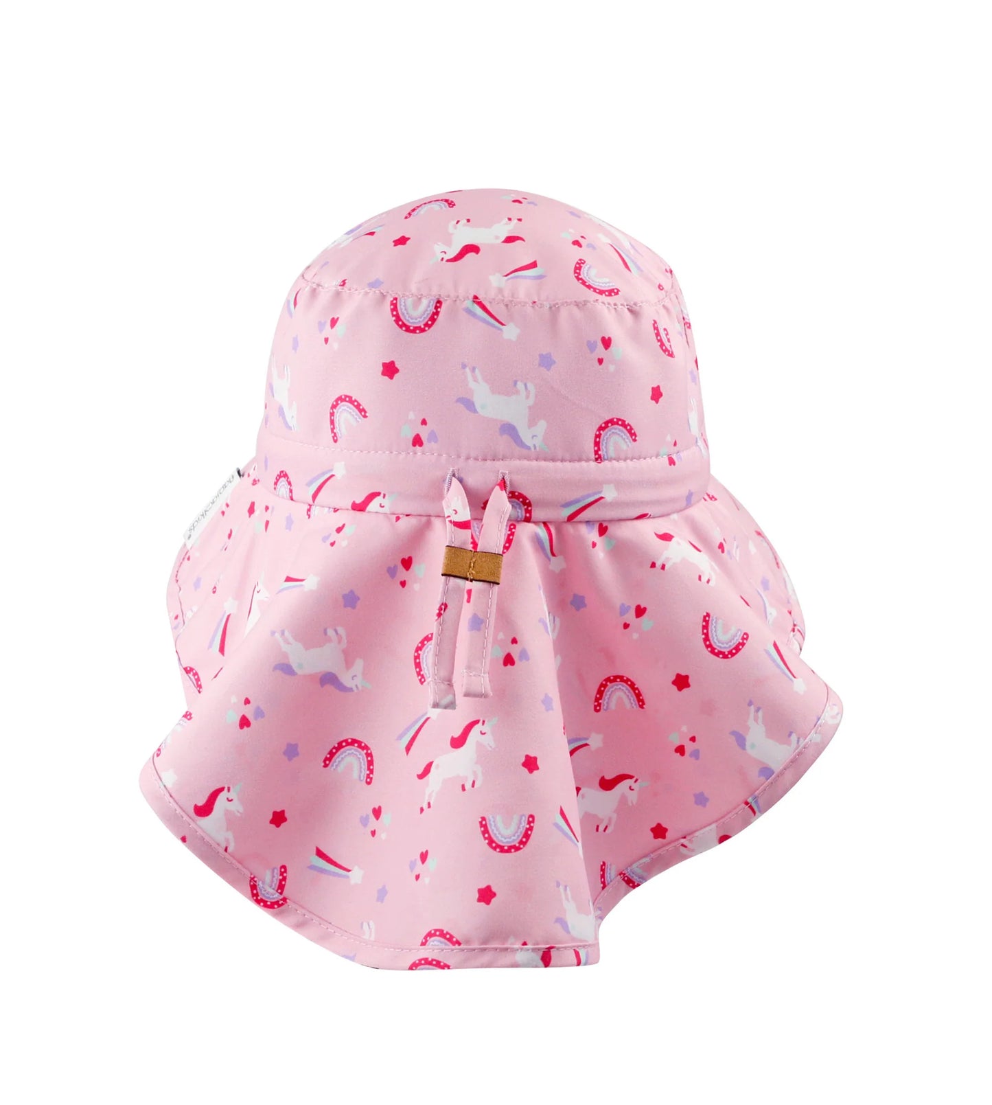 FLAPJACKKIDS Sun Hat with Neck Cape - Unicorn