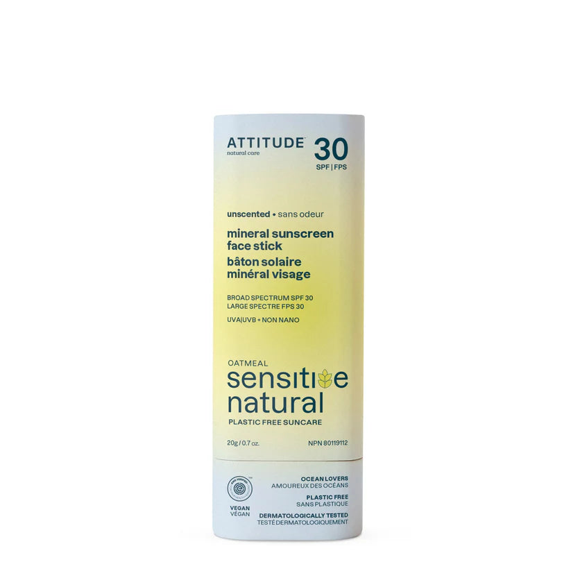 ATTITUDE Mineral sunscreen face stick for sensitive skin