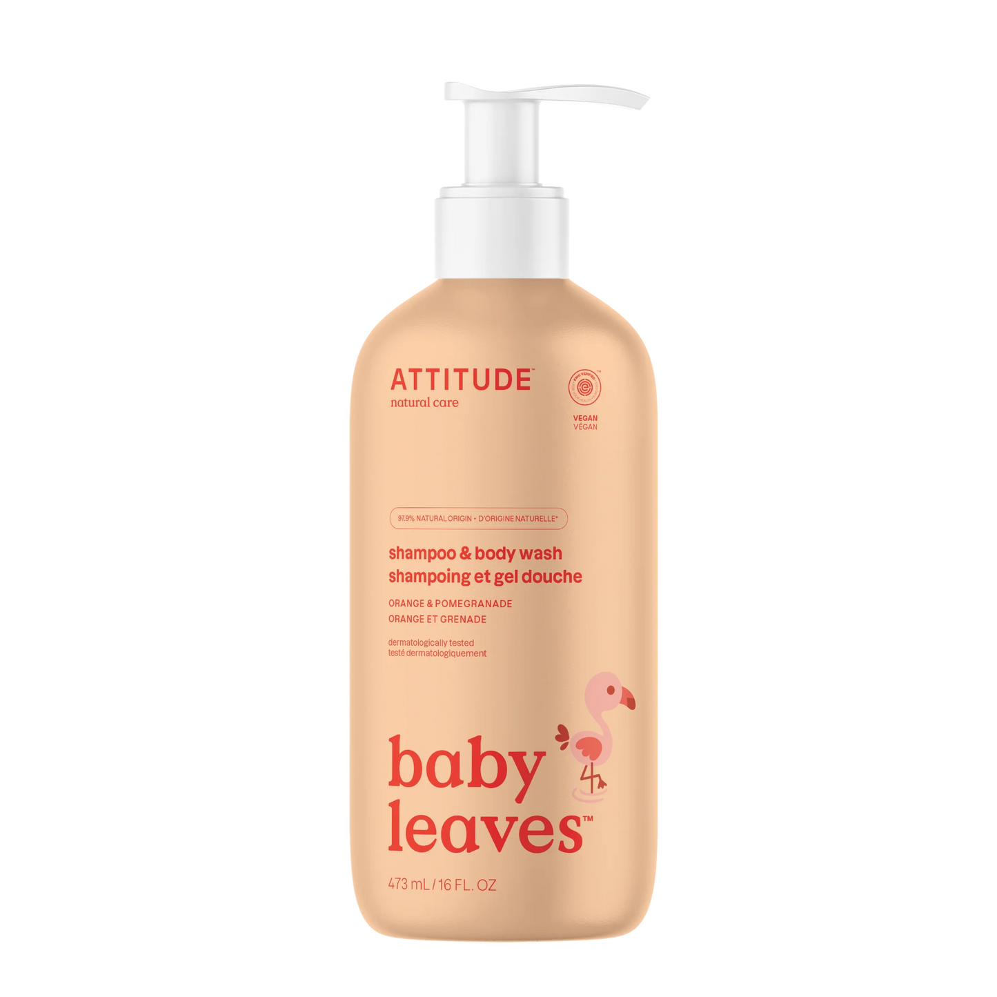 ATTITUDE 2-in-1 Shampoo & Body Wash: Baby Leaves