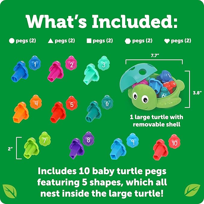LEARNING RESOURCES SEYMOUR THE COUNTING SHAPES SEA TURTLE