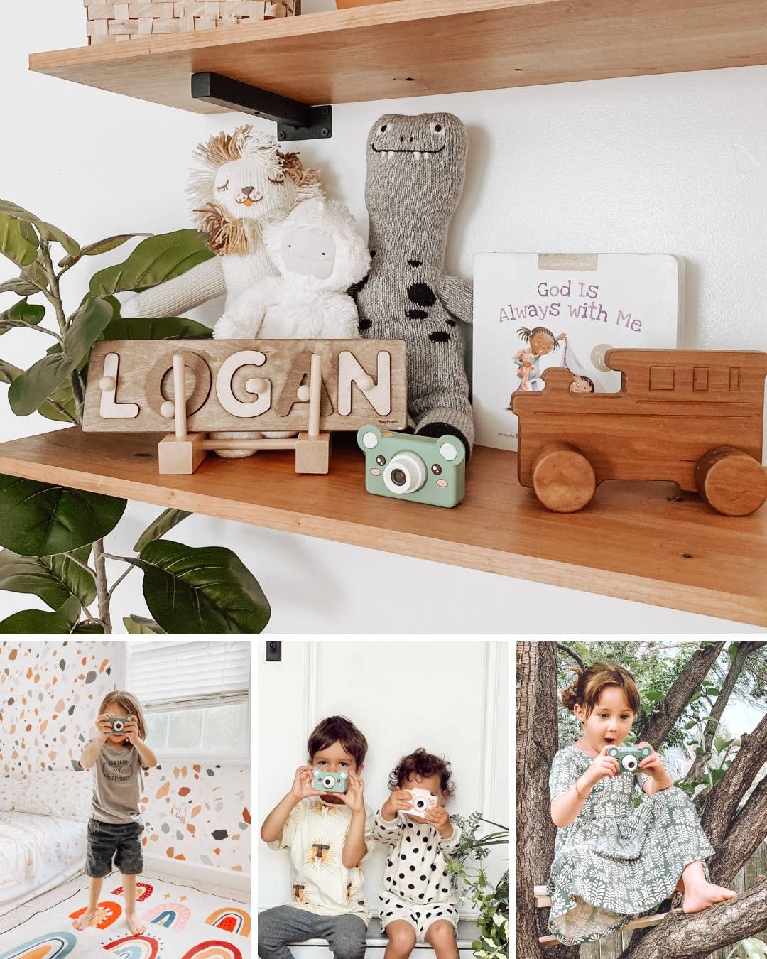 Kiimento Mikayo the Bear - Kids Digital Camera - Model C