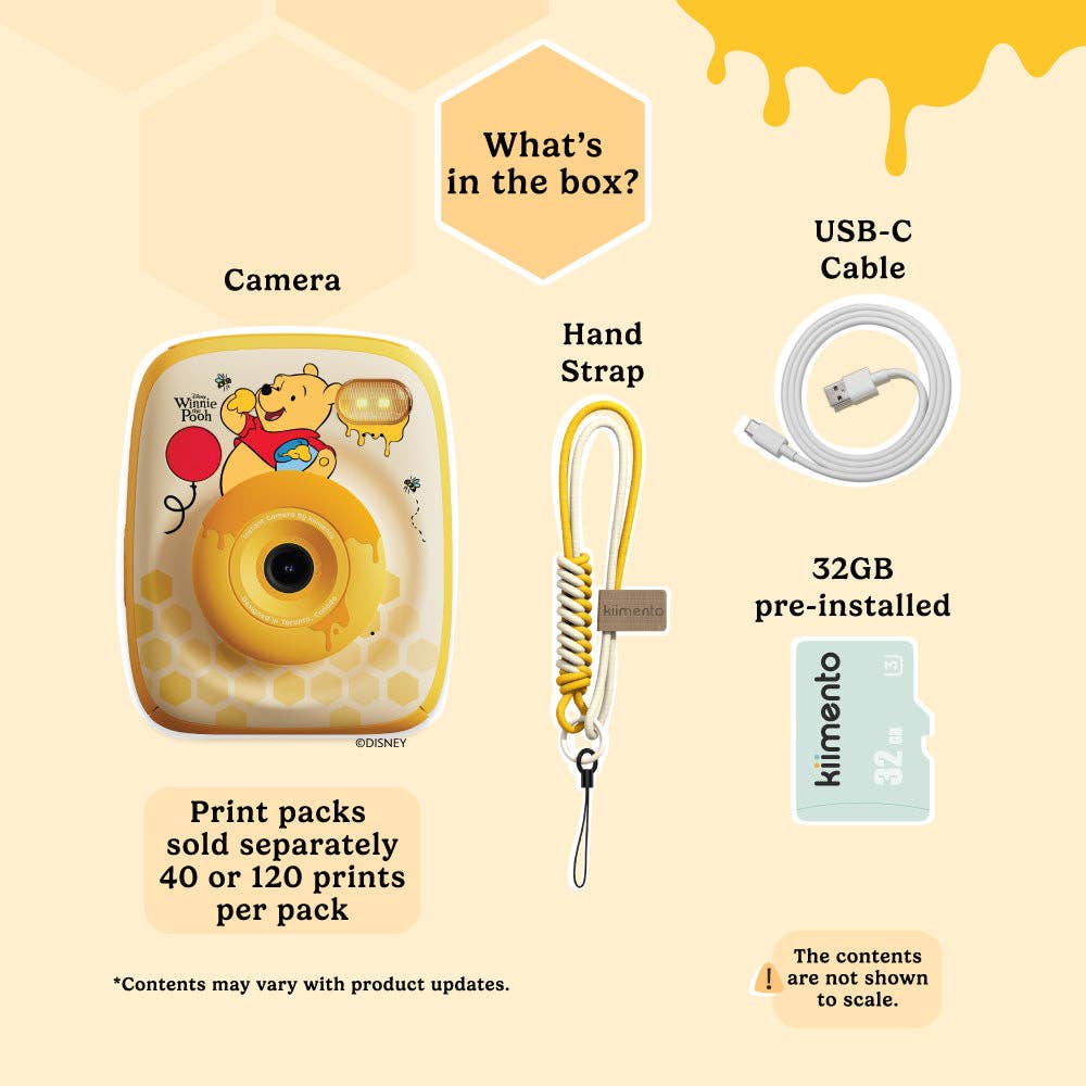 Kiimento Disney Winnie the Pooh Print Pro Camera