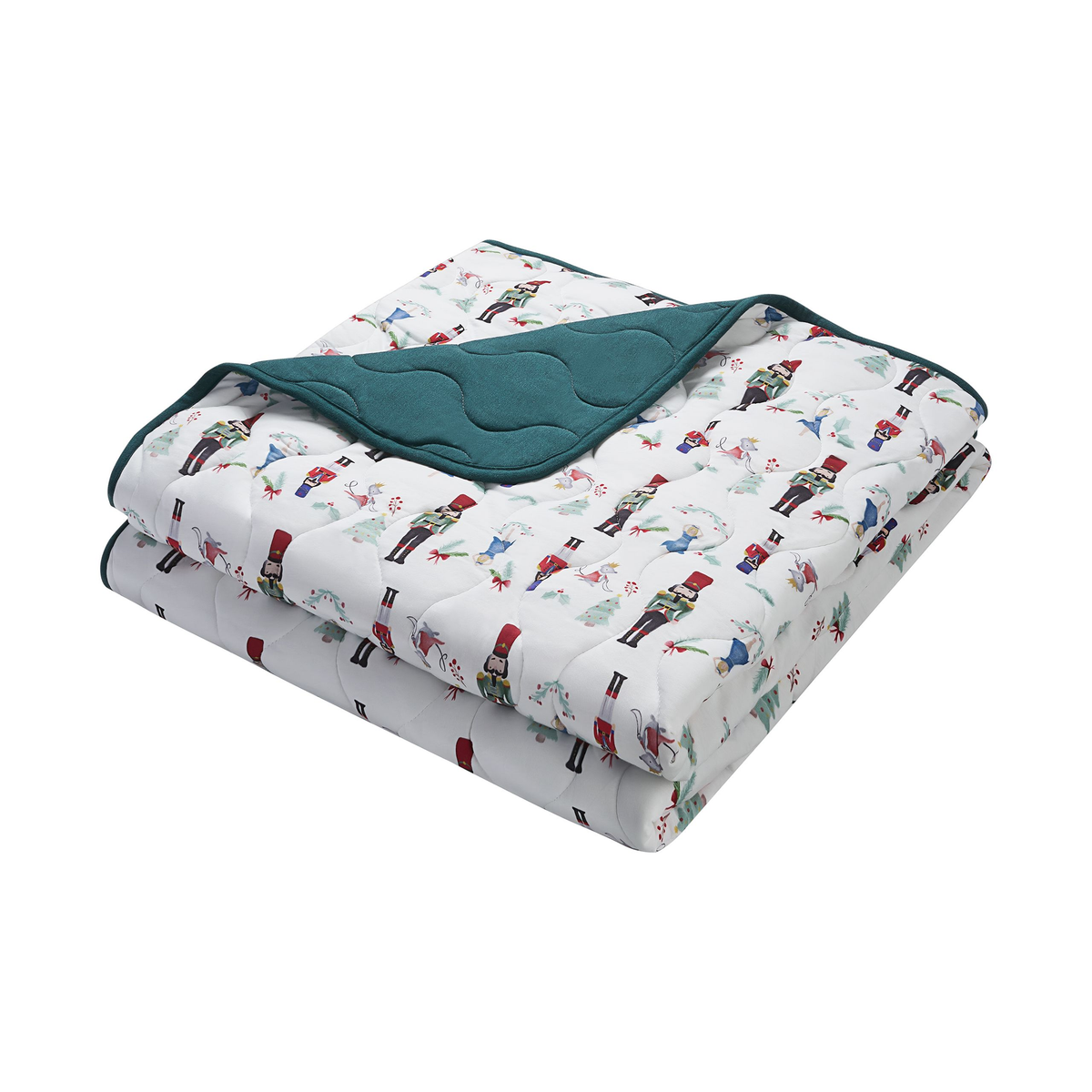 Nest Designs Medium Cozy Blanket (Bamboo Jersey) - Nutcracker
