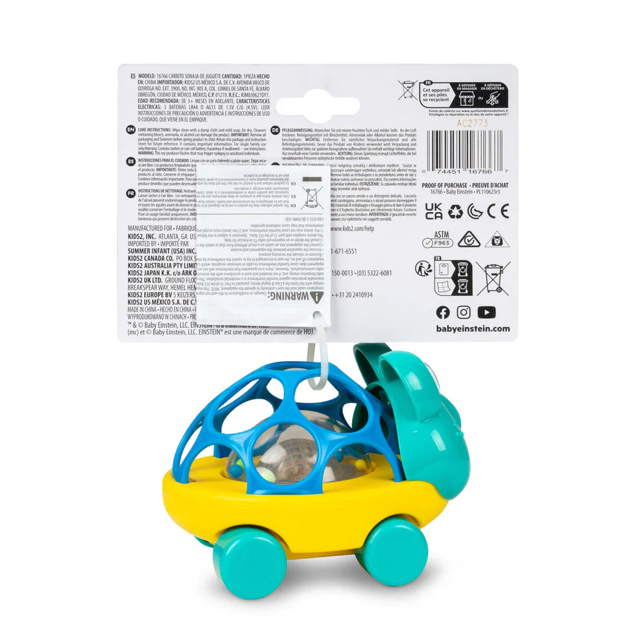 Baby Einstein Oball Curious Car & Rattle - Neptune