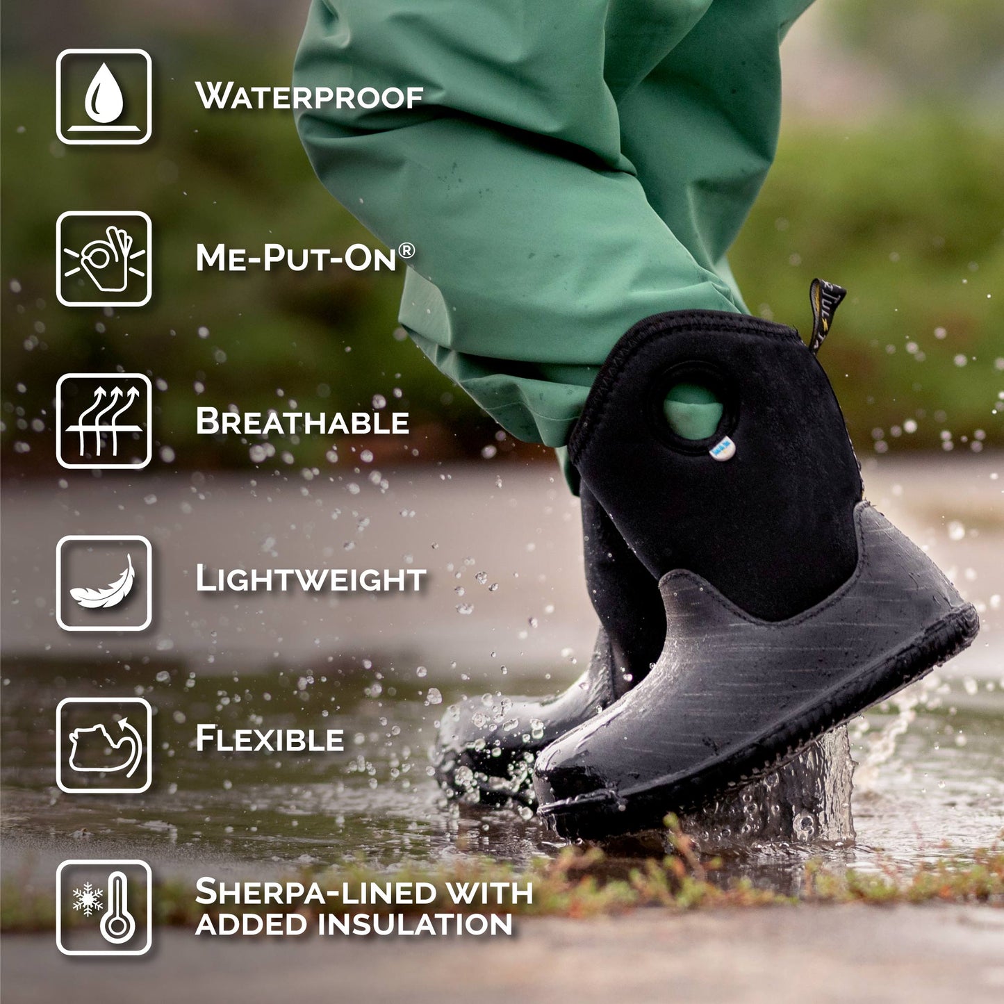 Jan and Jul | Toasty-Dry Lite Winter Boots Grey Construction