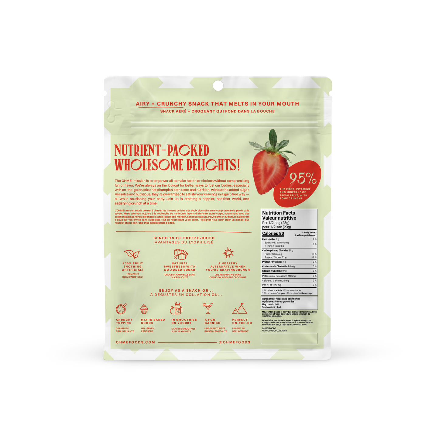 OHME! Freeze-Dried STRAWBERRY