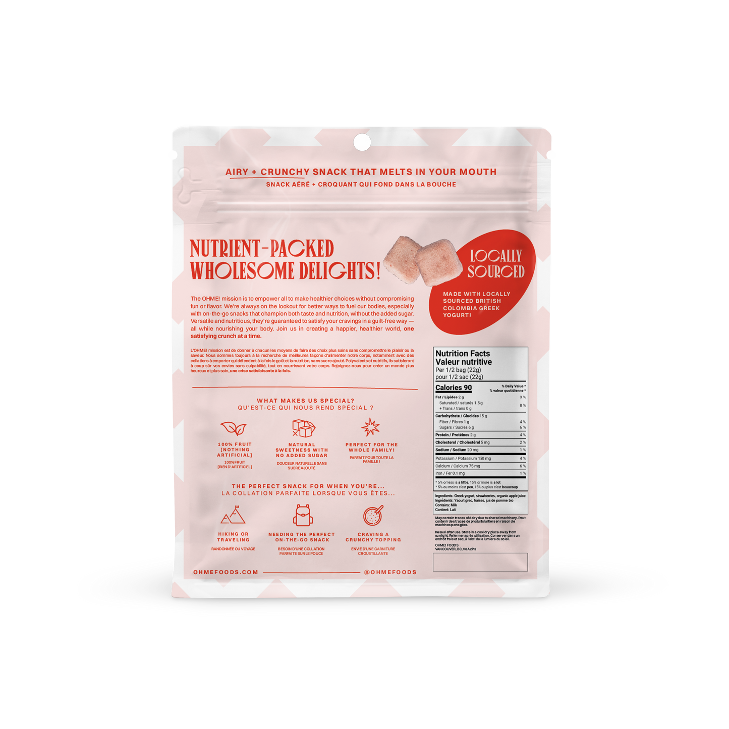 OHME! Freeze-Dried Strawberry Yogurt Crunch