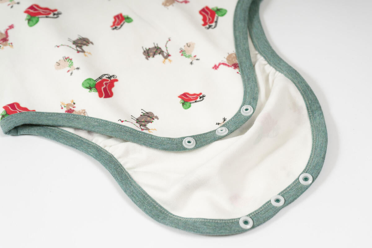 Nest Designs Long Sleeve Onesie (Organic Cotton) - Sleigh All Day