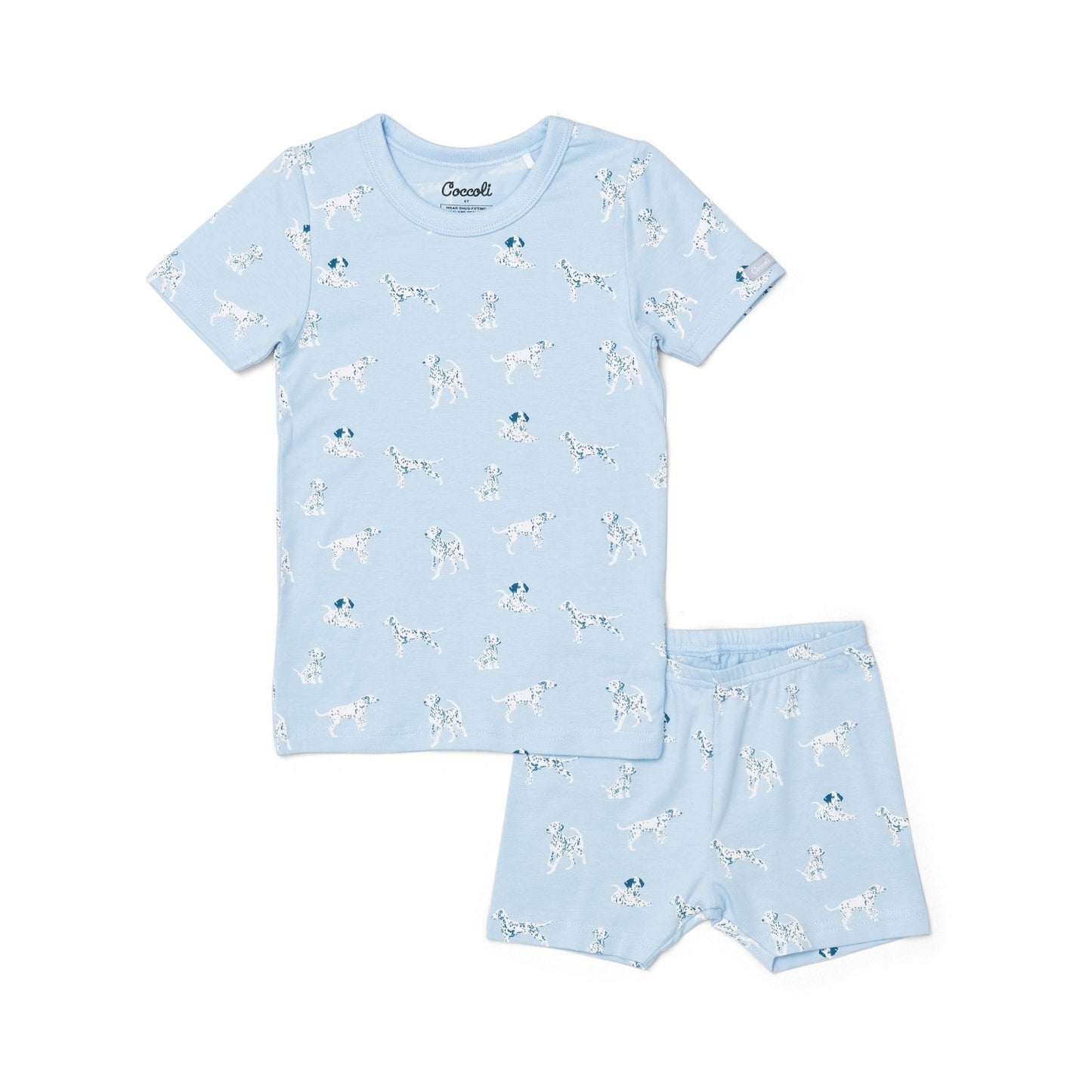 Coccoli SS COTTON-MODAL Pajamas - Dogs On Skyride