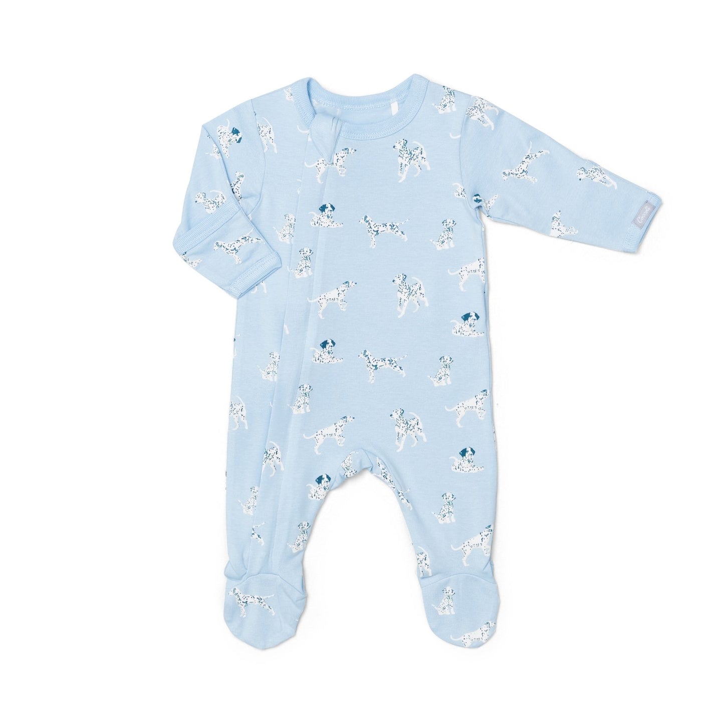 Coccoli Modal Zipper Footie - DOGS ON SKYRIDE