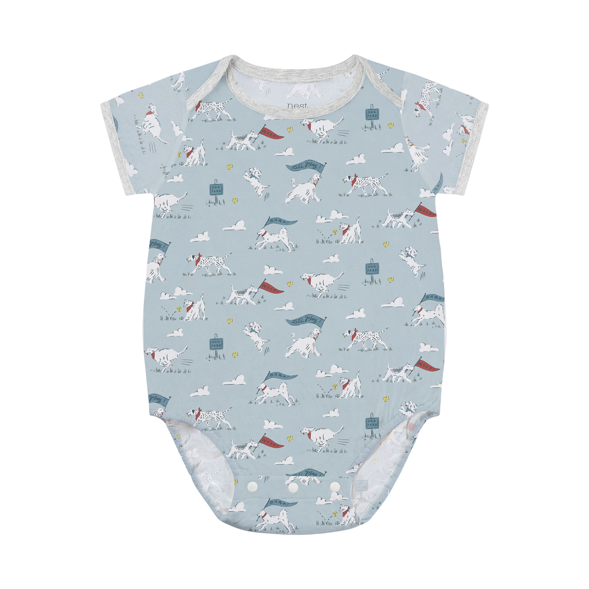 Nest Designs Short Sleeve Onesie - Puppy Park