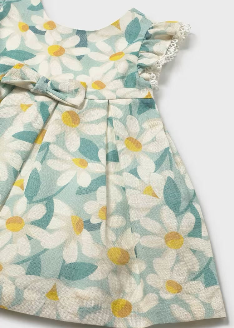 Mayoral Baby Floral Print Ruffled Dress
