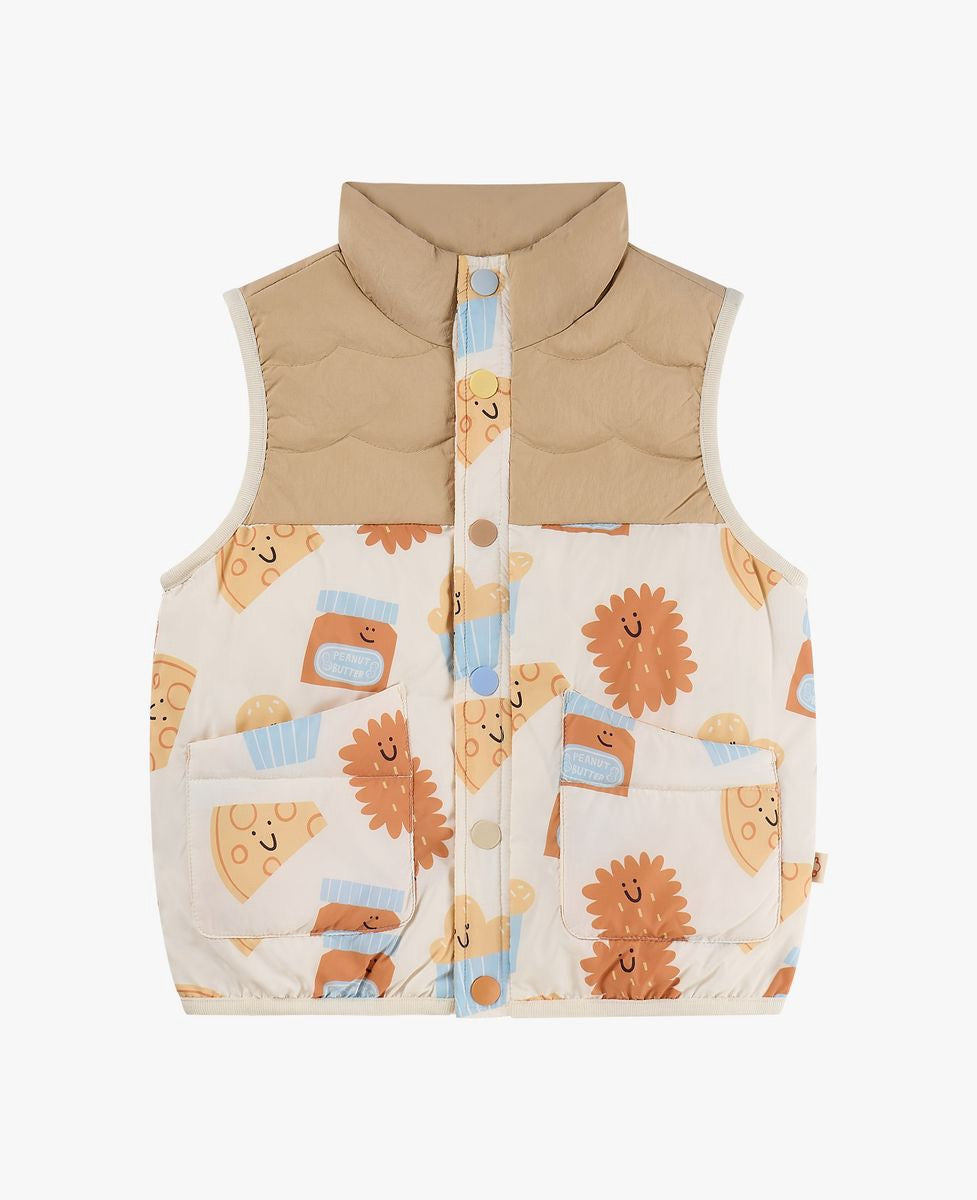 Petite Revery Recycled Taffeta Down Vest - Feeling Gouda