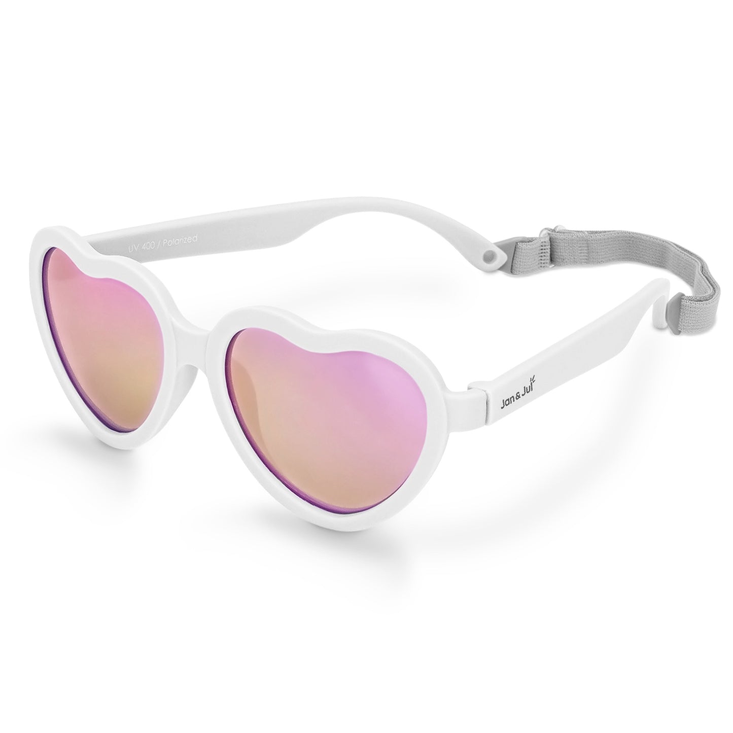 REAL SHADES Heart Unbreakable UV Sunglasses, Rose Tan