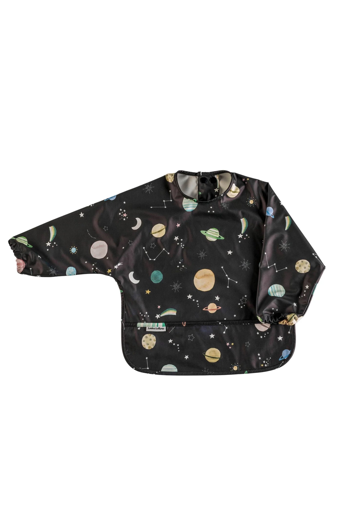 LOULOU LOLLIPOP Long Sleeve Waterproof Bib - Planet
