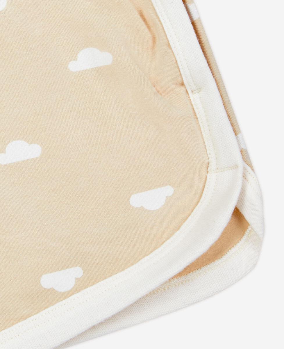 Petite Revery Contrast Trim Shorts - Desert Clouds (Contrast-Trim-Shorts-Desert-Clouds)