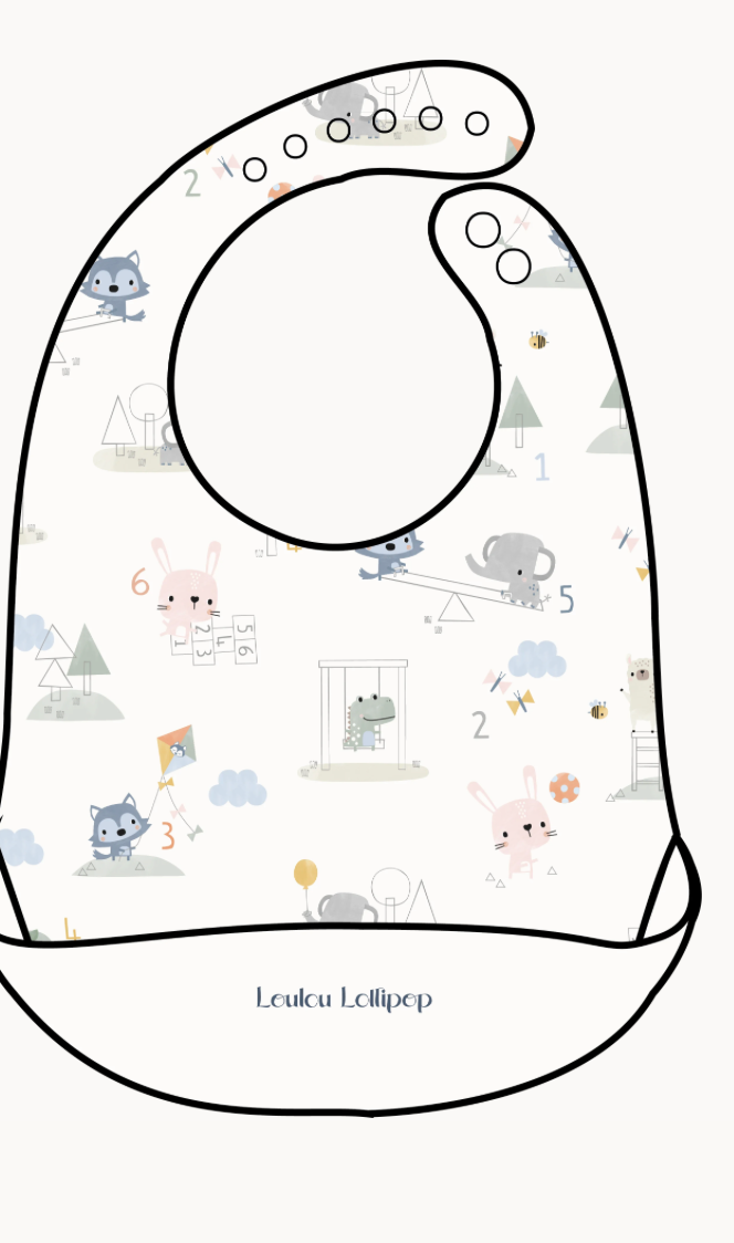 LOULOU LOLLIPOP Silicone Bib - Confetti