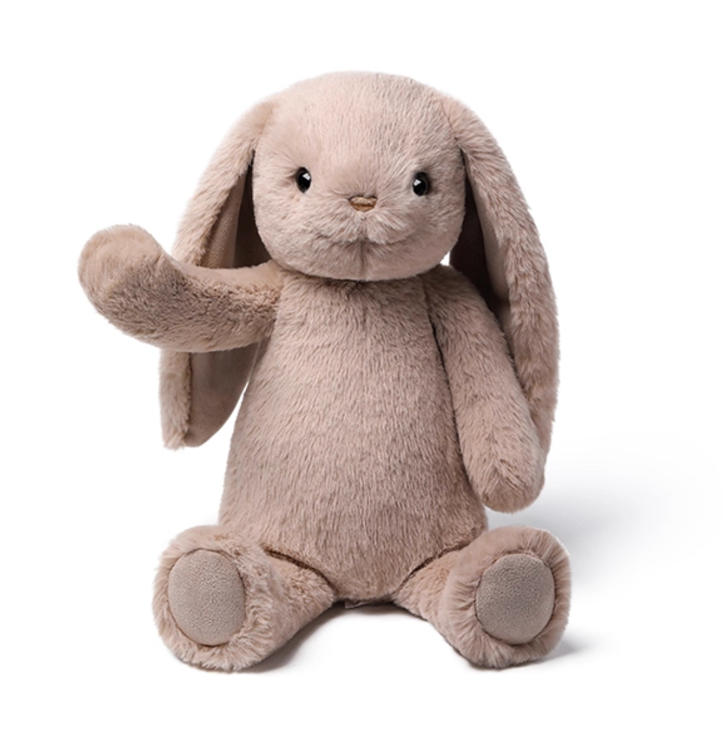 Mchugs Silverleaf Grey Smiling Leveret Bunny - 25CM