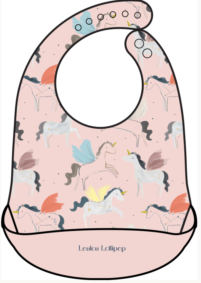 LOULOU LOLLIPOP Silicone Bib - Printed