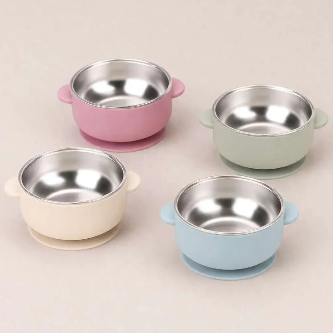 BABY BLISS Stainless Steel Bowl & Utensil Set