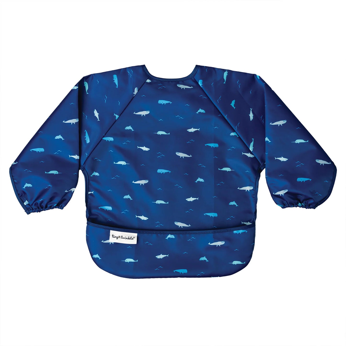 TINY TWINKLE Mess proof Full Sleeve Bib - Ocean life