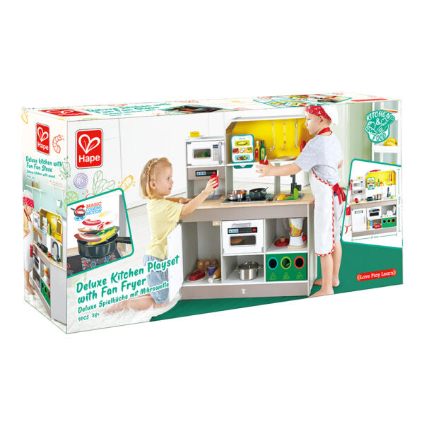 Hape® DELUXE KITCHEN W/FUN FAN STOVE