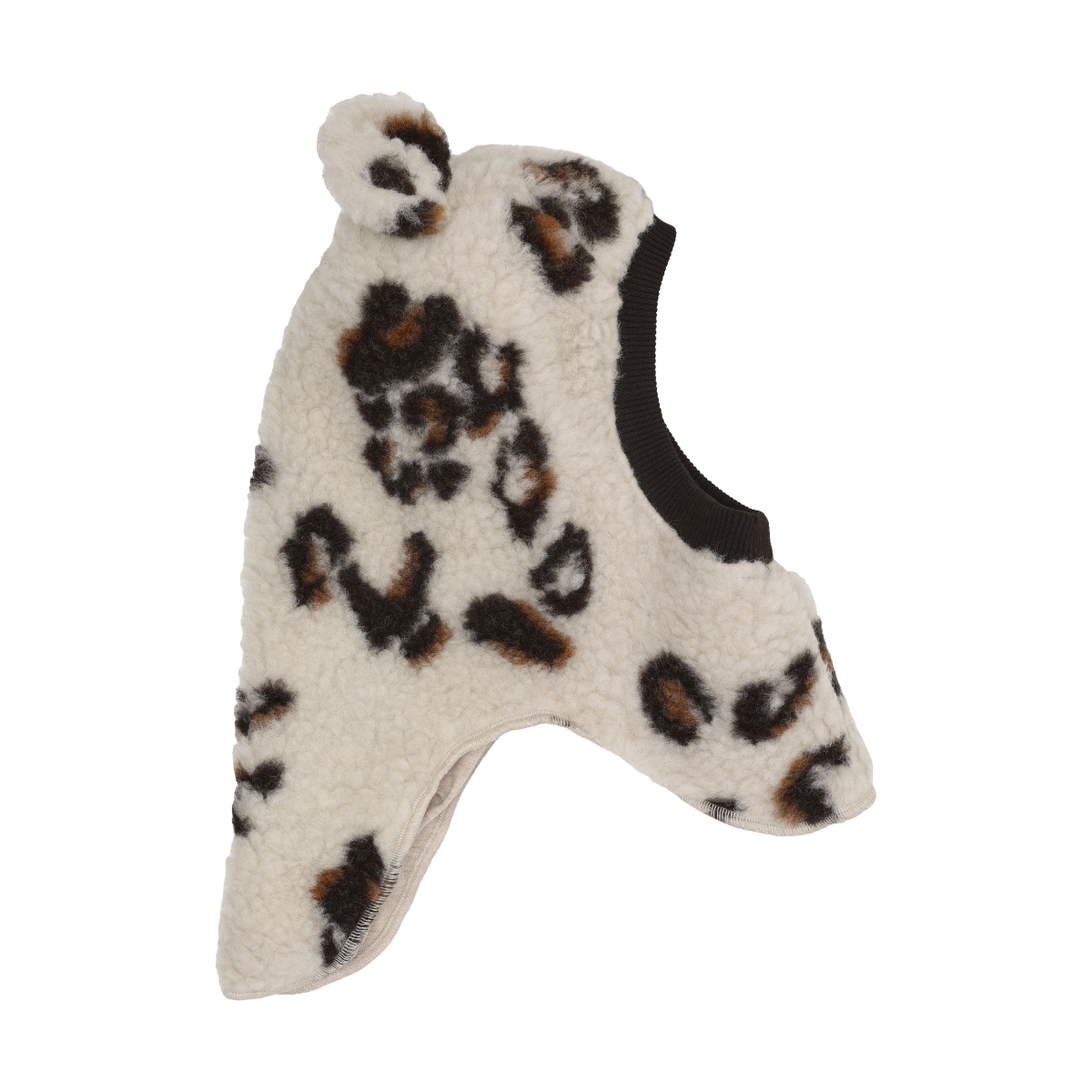 Huttelihut BALACLAVA WOOL TEDDY JACQUARD
