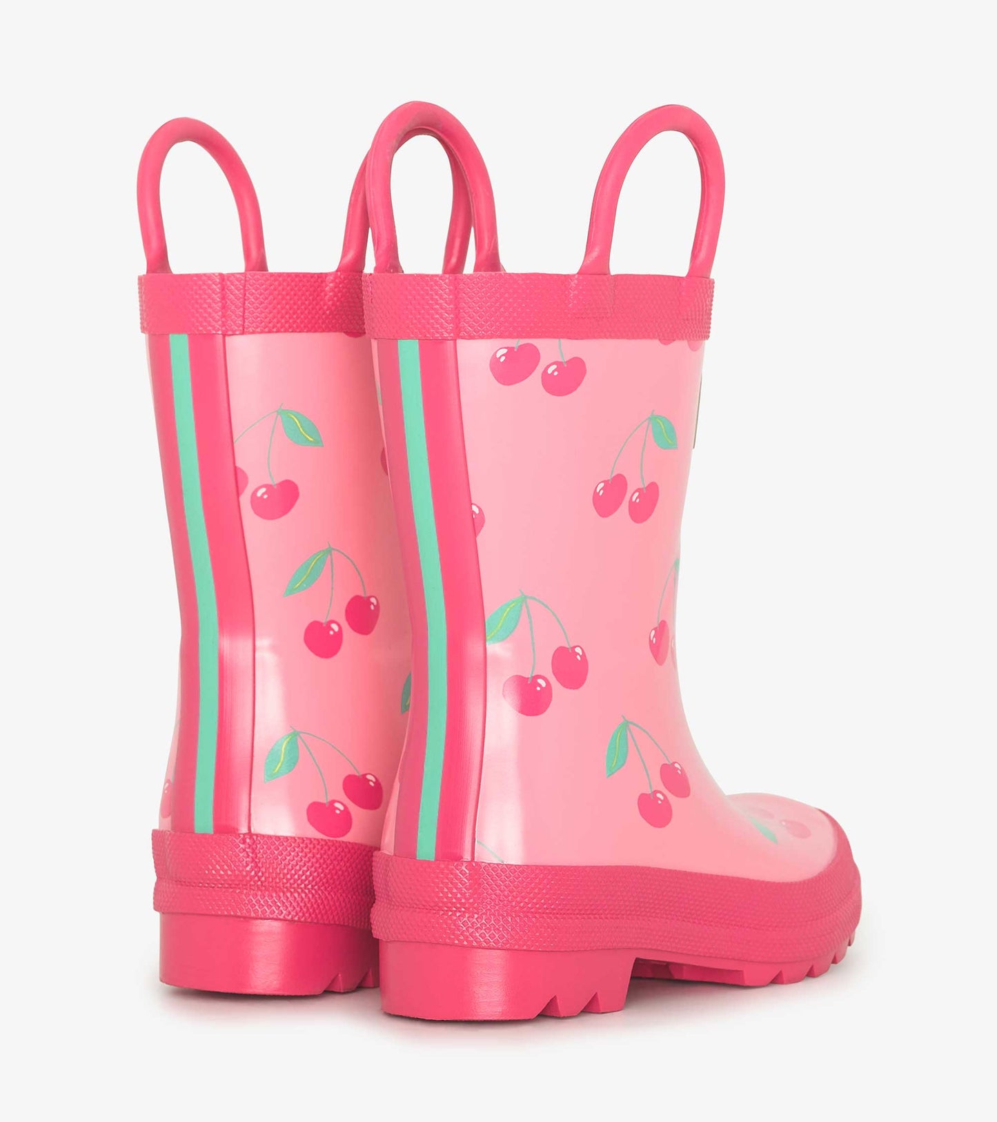 HATLEY cherries rain boots with handles