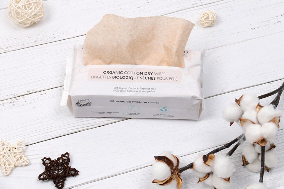 Nest Designs Organic Cotton Dry Baby Wipes