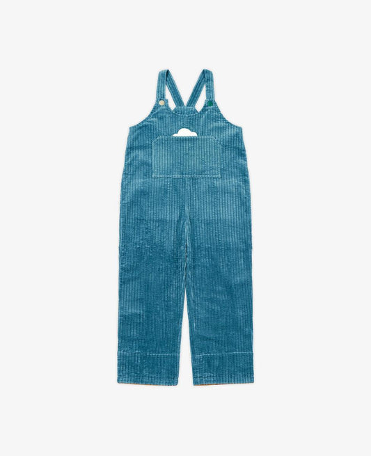 Petite Revery Corduroy Overalls - Mineral Blue