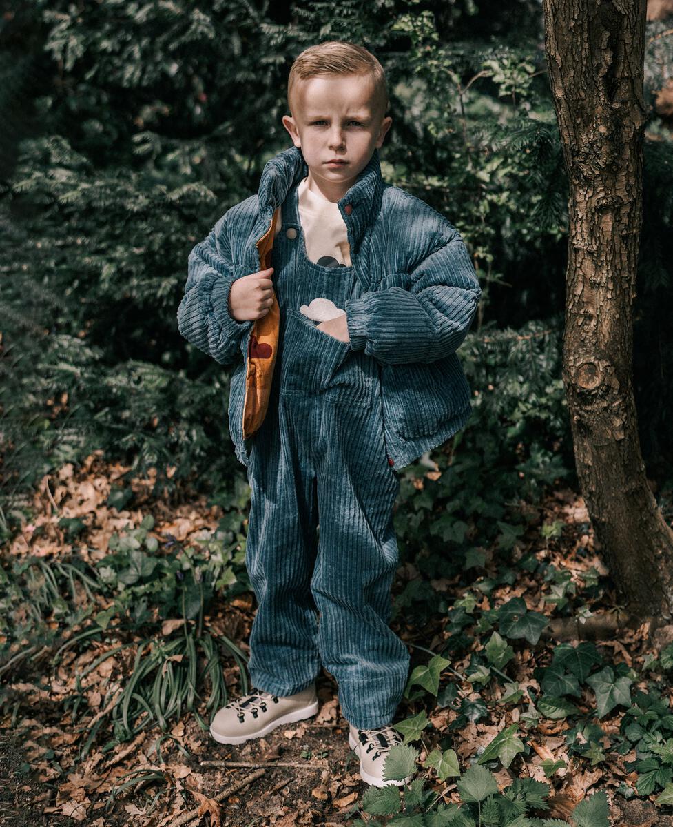 Petite Revery Corduroy Overalls - Mineral Blue