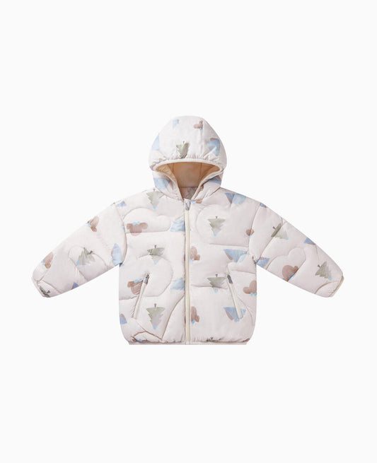 Petite Revery Recycled Nylon Hooded Jacket - Alpine Dreams