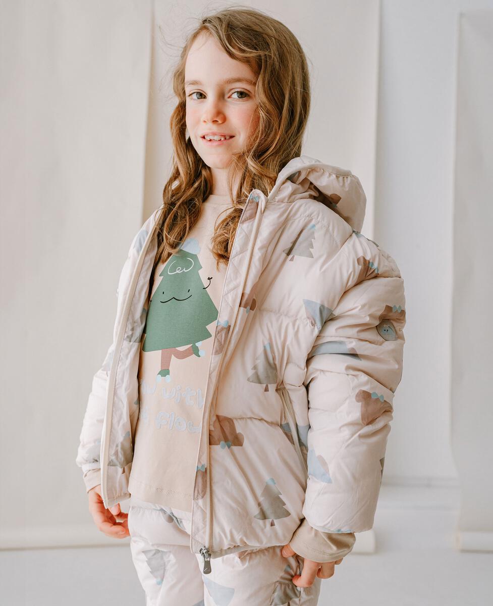 Petite Revery Recycled Nylon Hooded Jacket - Alpine Dreams