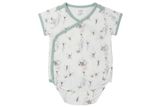 Nest Designs Short Sleeve Kimono Onesie (Bamboo) - Fairy Tale