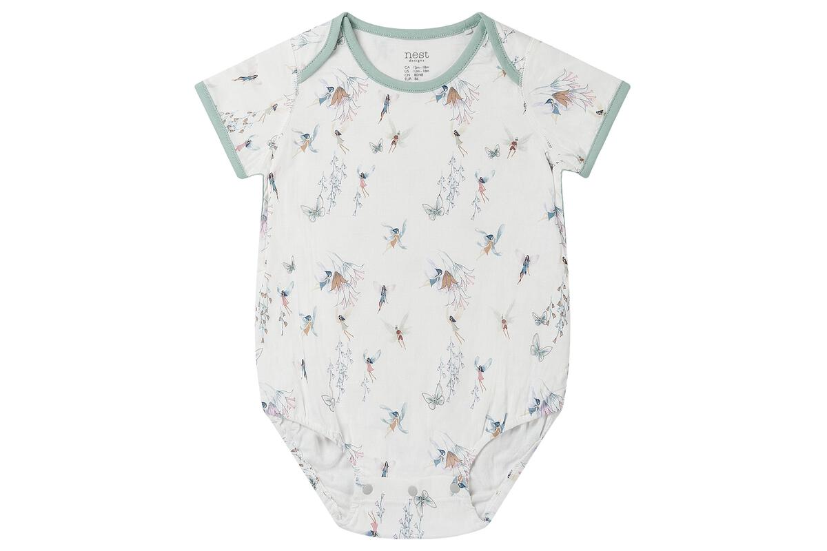 Nest Designs Short Sleeve Onesie (Bamboo) - Fairy Tale