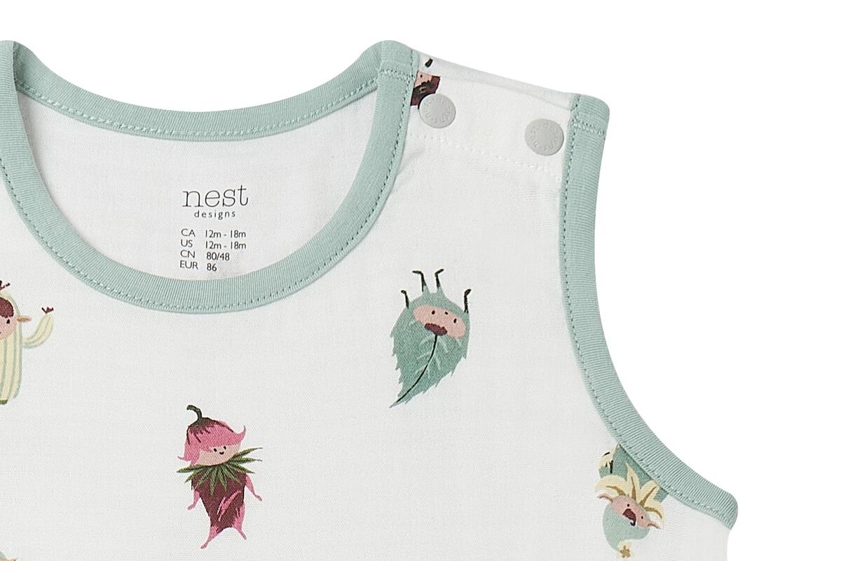 Nest Designs Sleeveless Romper (Bamboo) - Pixie Dust