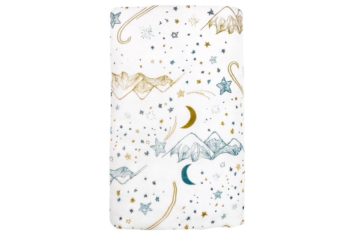 Nest Designs Bamboo Swaddle Blankie (Single) - Stars White