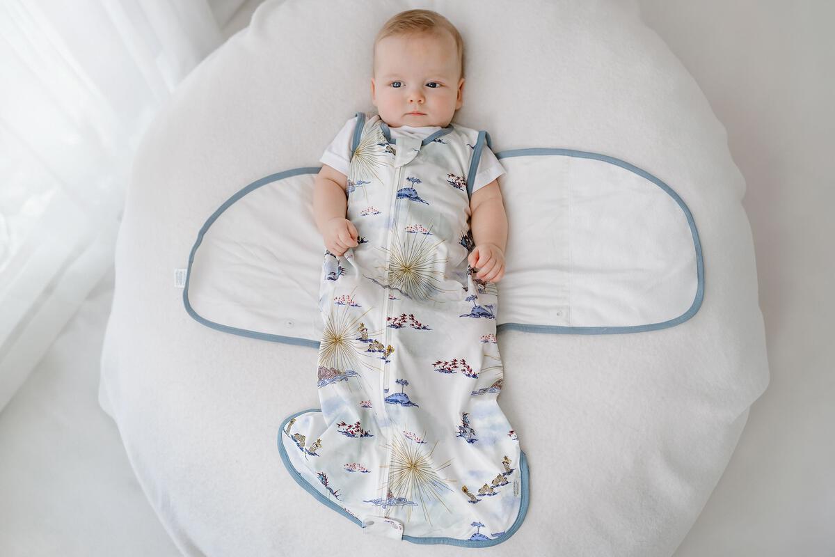 Nest Designs Swaddle Sleep Bag 0.25 TOG (Bamboo Jersey) - Ocean Wonders