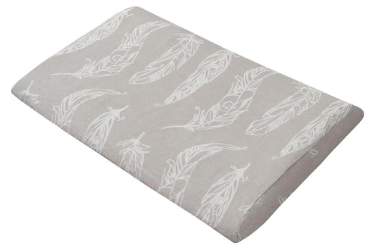 Nest Designs Toddler Pillow With Pillowcase (Bamboo Silk) - Feather Grey