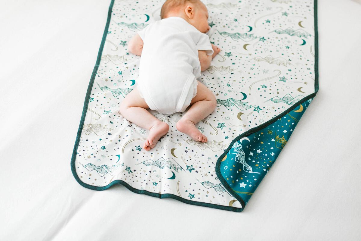 Nest Designs Waterproof Change Pad (Organic Cotton, Small) - Stars