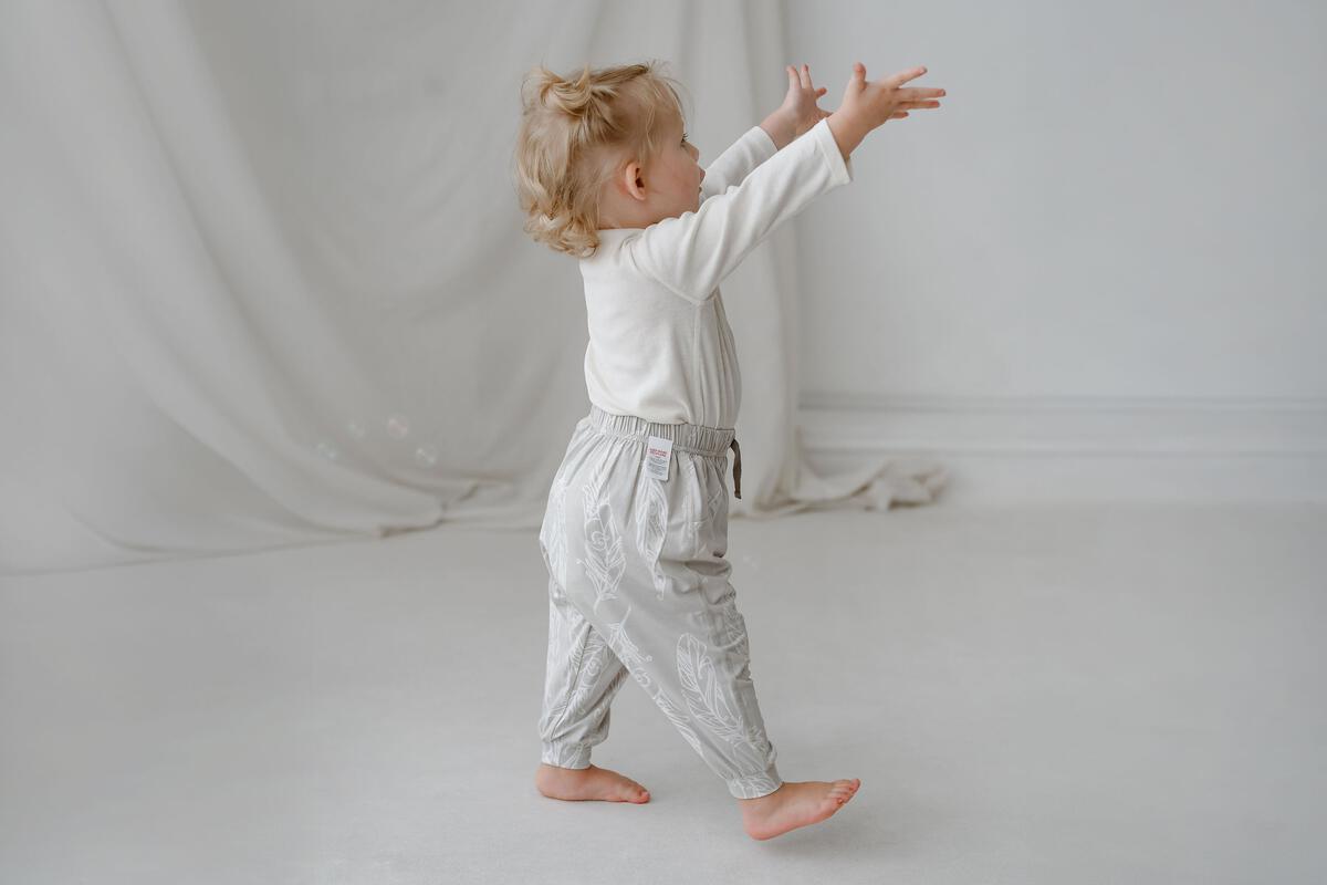 Nest Designs Harem Pants (Avocado Bamboo) - Feather Grey